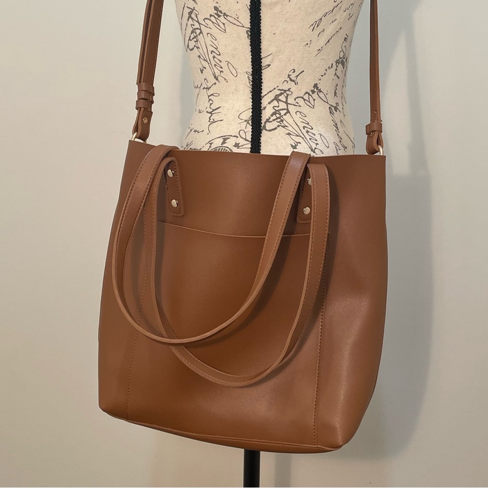 Henny + Lev VEGAN LEATHER 2-IN-1 EVERYDAY TOTE